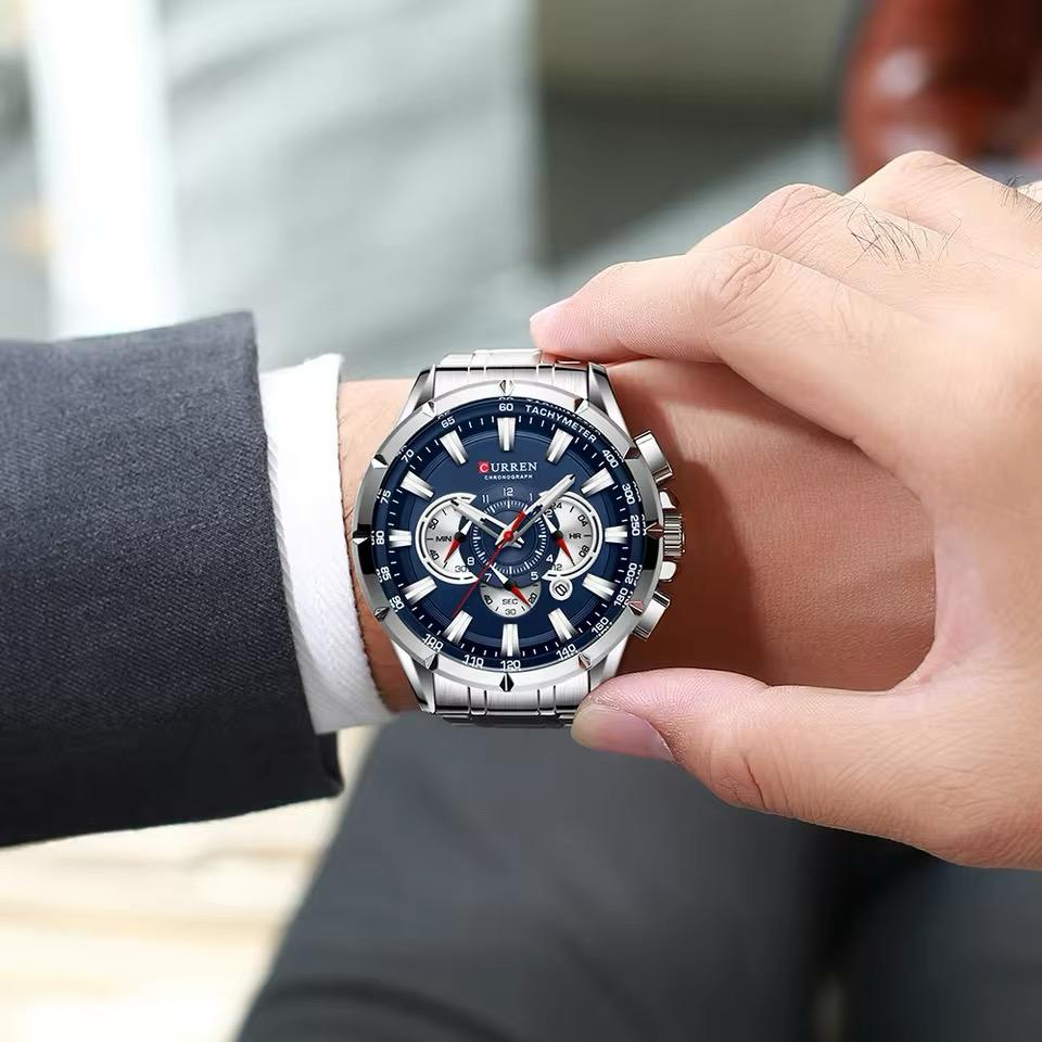 Reloj Curren CUR-7 Hombre Acero Plateado
