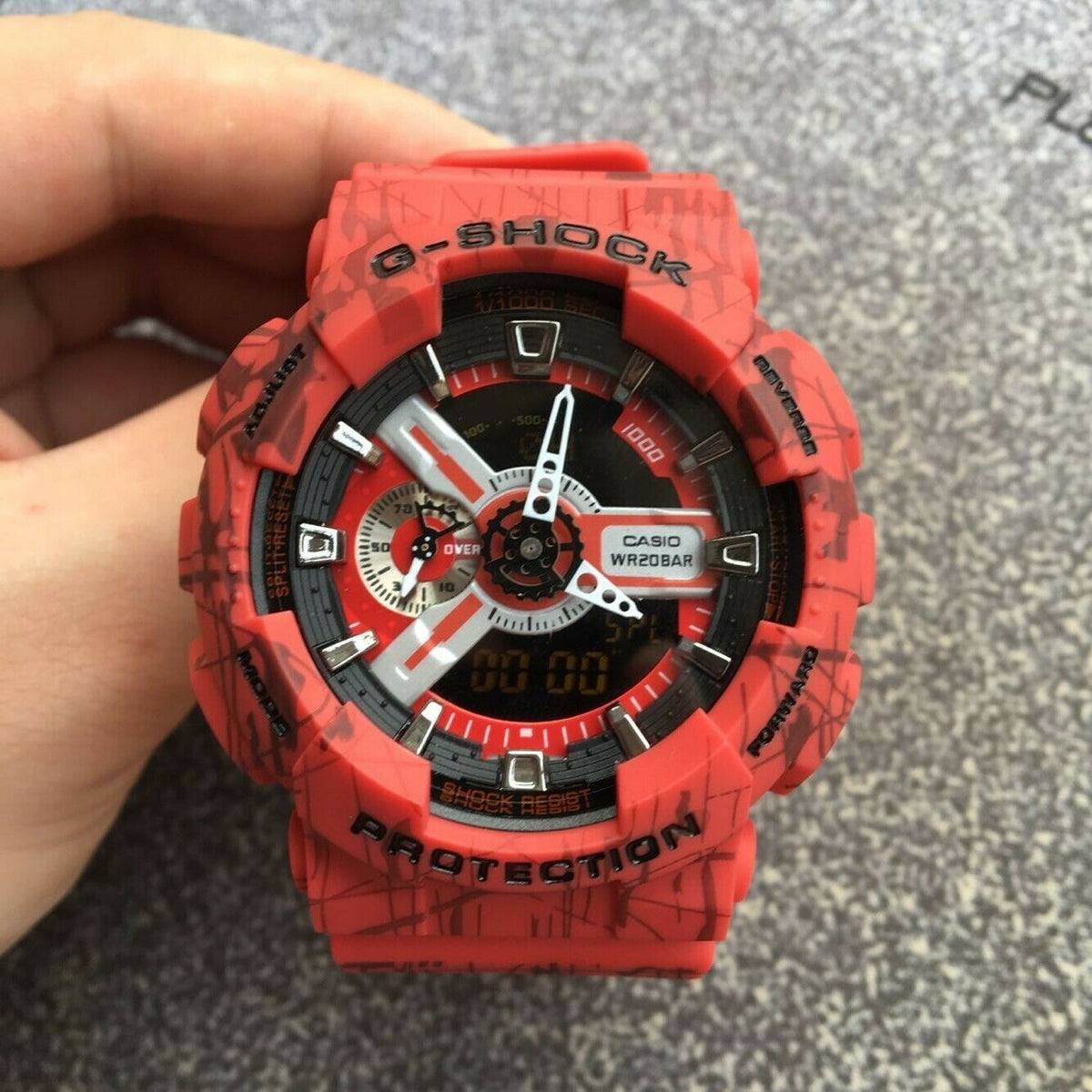 RELOJ G-SHOCK ROJO DEGRADADO G-S-106