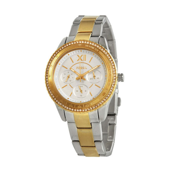 RELOJ FOSSIL DORADO CON PLATEADO ES5107 FOS-M-3