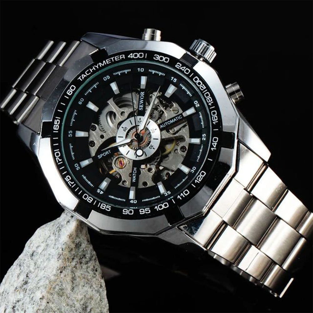 Reloj Forsining FOR-3 Hombre Automático Plateado