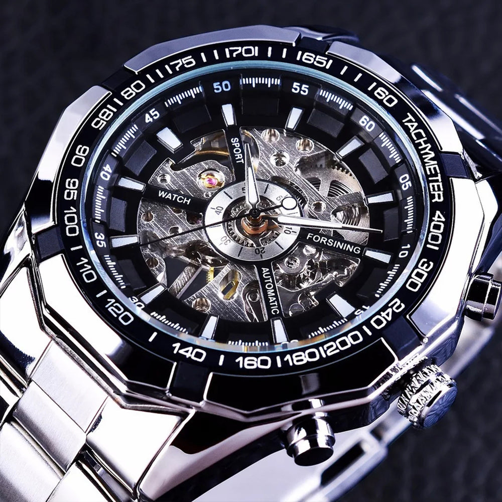 Reloj Forsining FOR-3 Hombre Automático Plateado