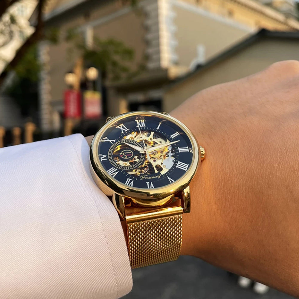 Reloj Forsining FOR-37 Hombre Automático Dorado