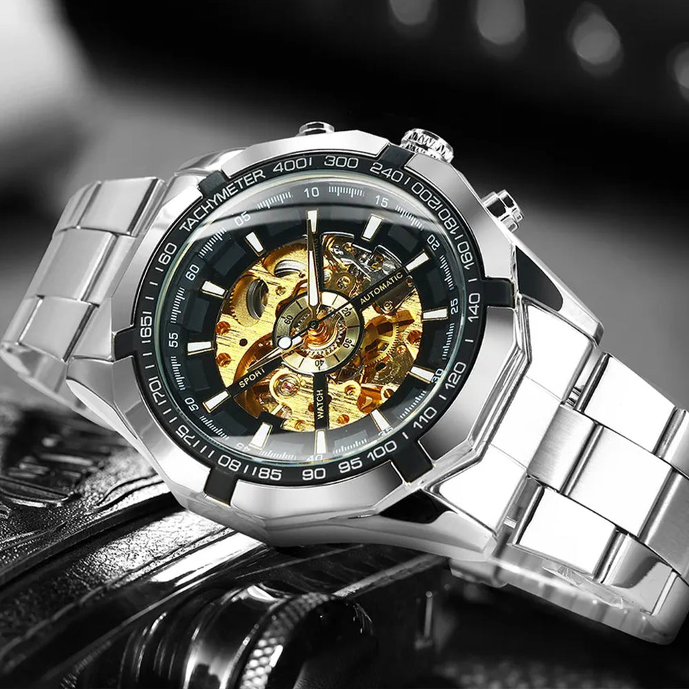 Reloj Forsining FOR-4 Hombre Automático Plateado