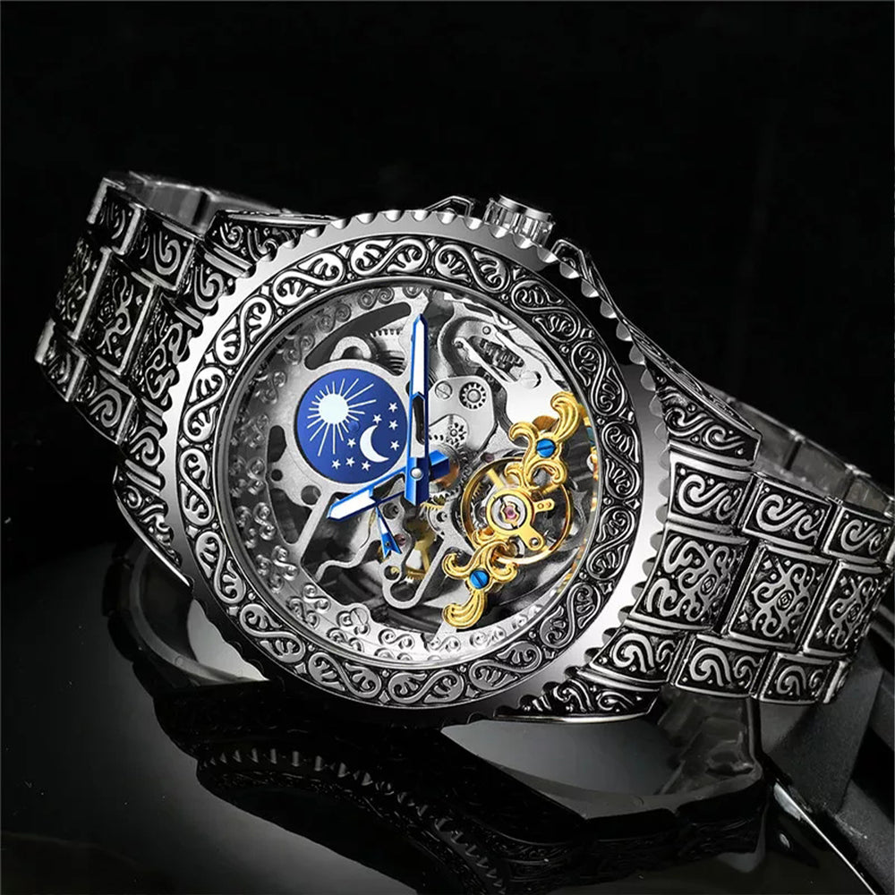 Reloj Forsining FOR-45 Hombre Automático Plateado