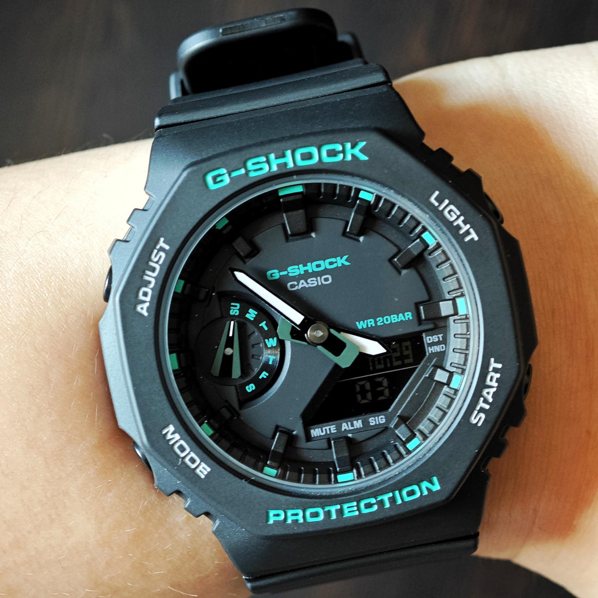 RELOJ G-SHOCK NARANJA CON PLATEADO G-S-237