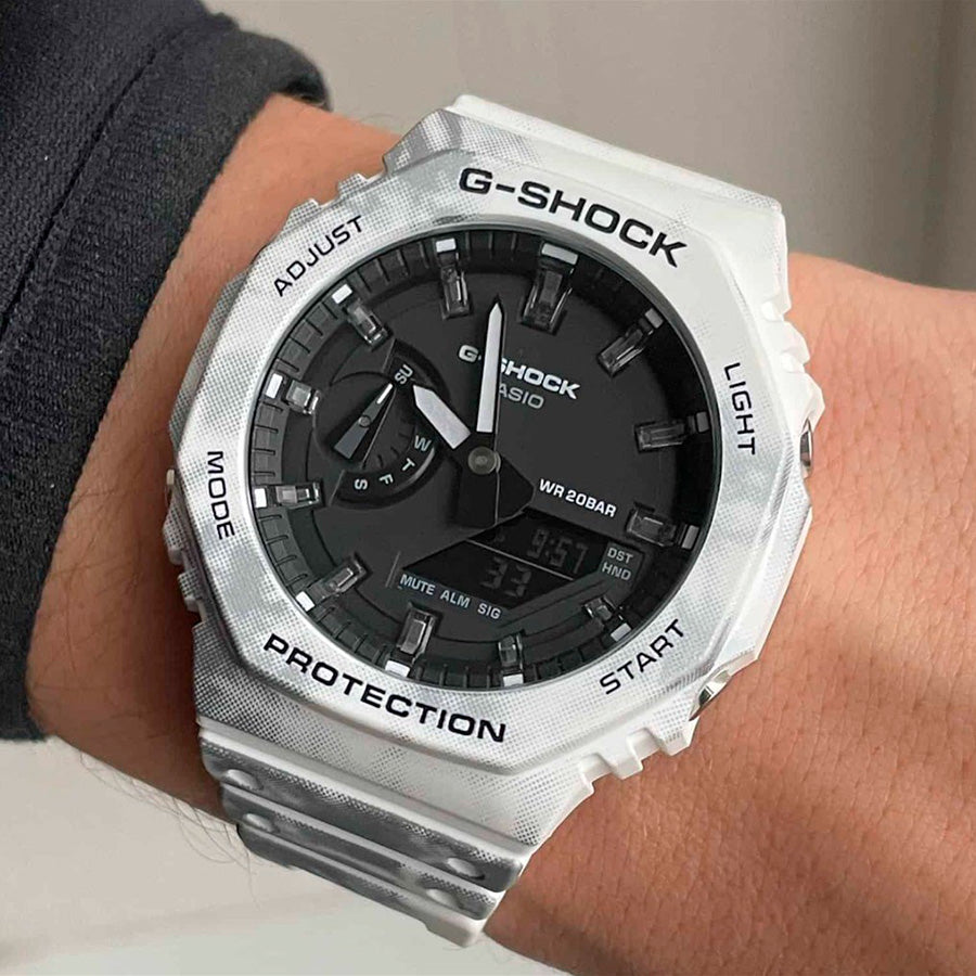 RELOJ G-SHOCK CAMUFLADO BLANCO G-S-241