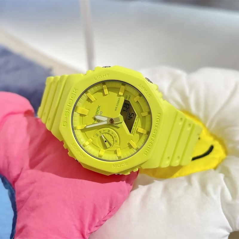 RELOJ G-SHOCK AMARILLO GA-2100-9A9 G-SK-154