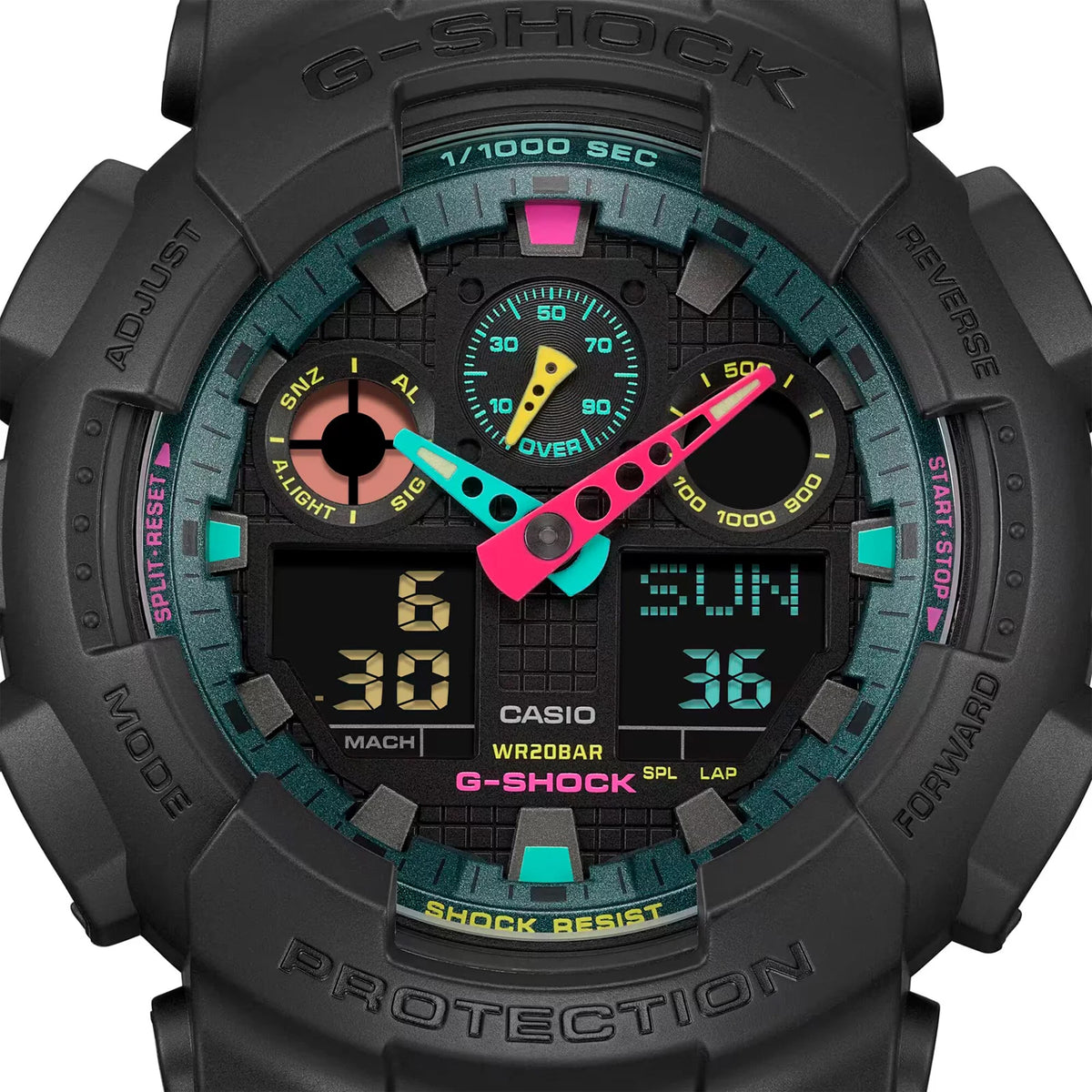 RELOJ G-SHOCK NEGRO GA-100MF-1A G-SK-165