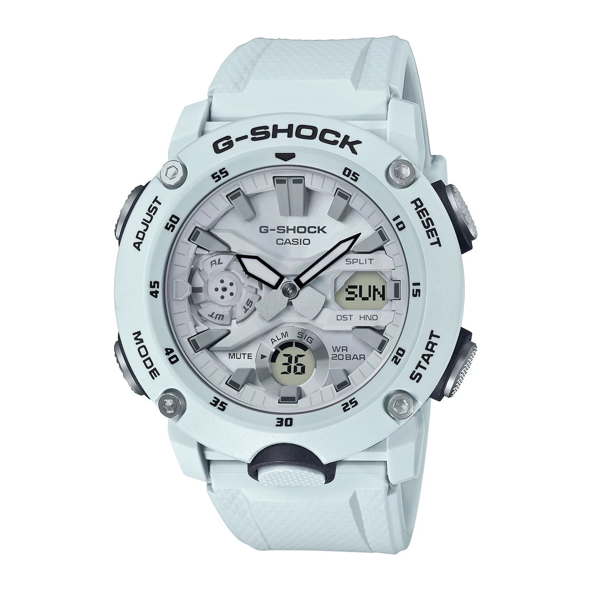 Reloj G-Shock GA-2000S-7A Hombre Resina Blanco | G-SK-29