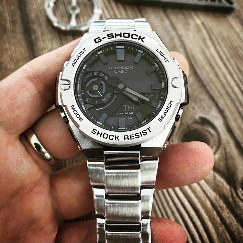 RELOJ G-SHOCK PLATEADO G-S-182