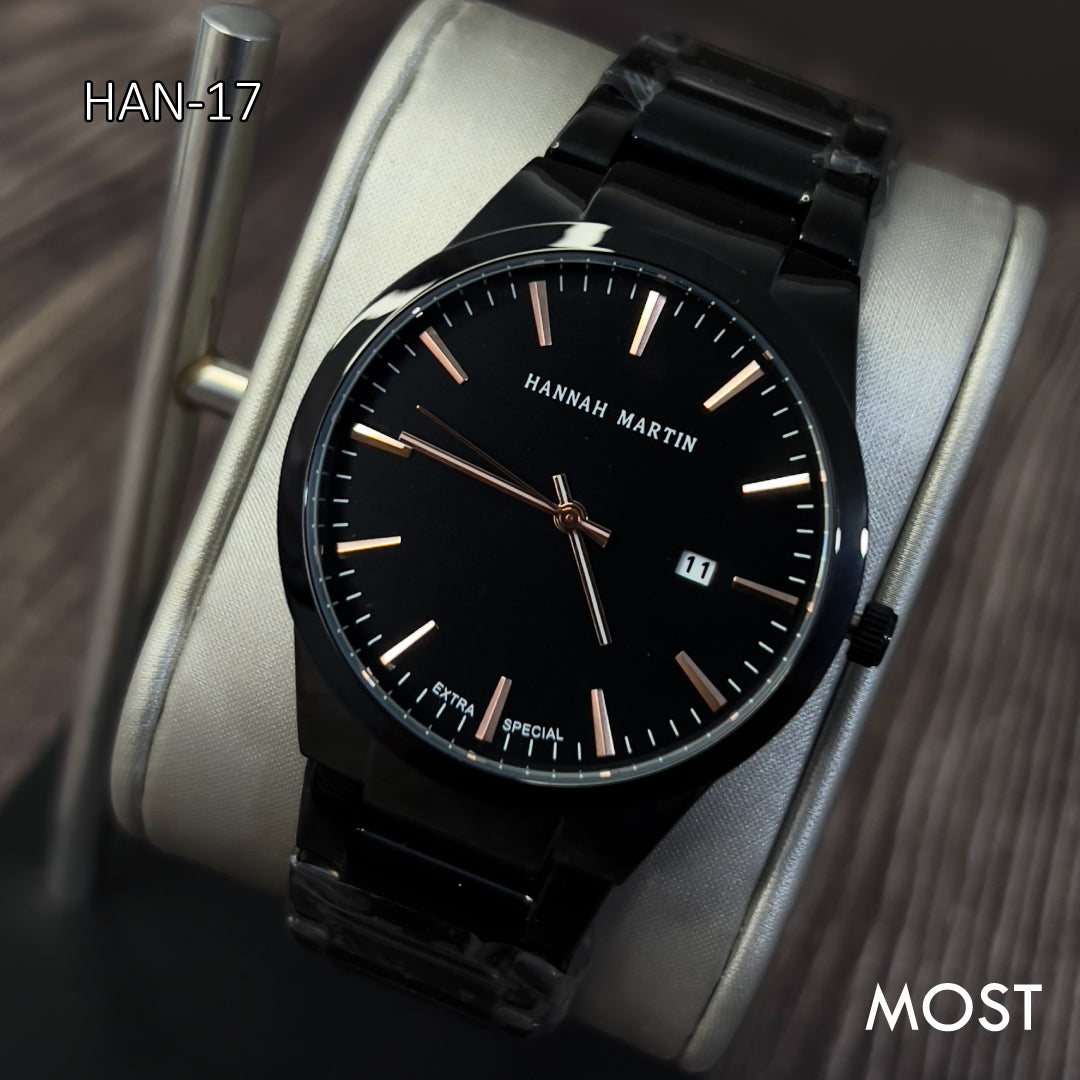 RELOJ HANNAH MARTIN NEGRO HAN-17