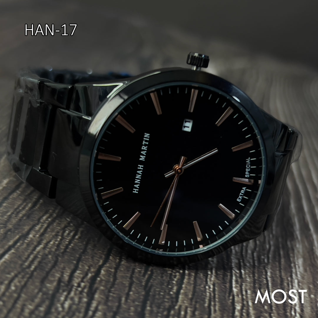 RELOJ HANNAH MARTIN NEGRO HAN-17