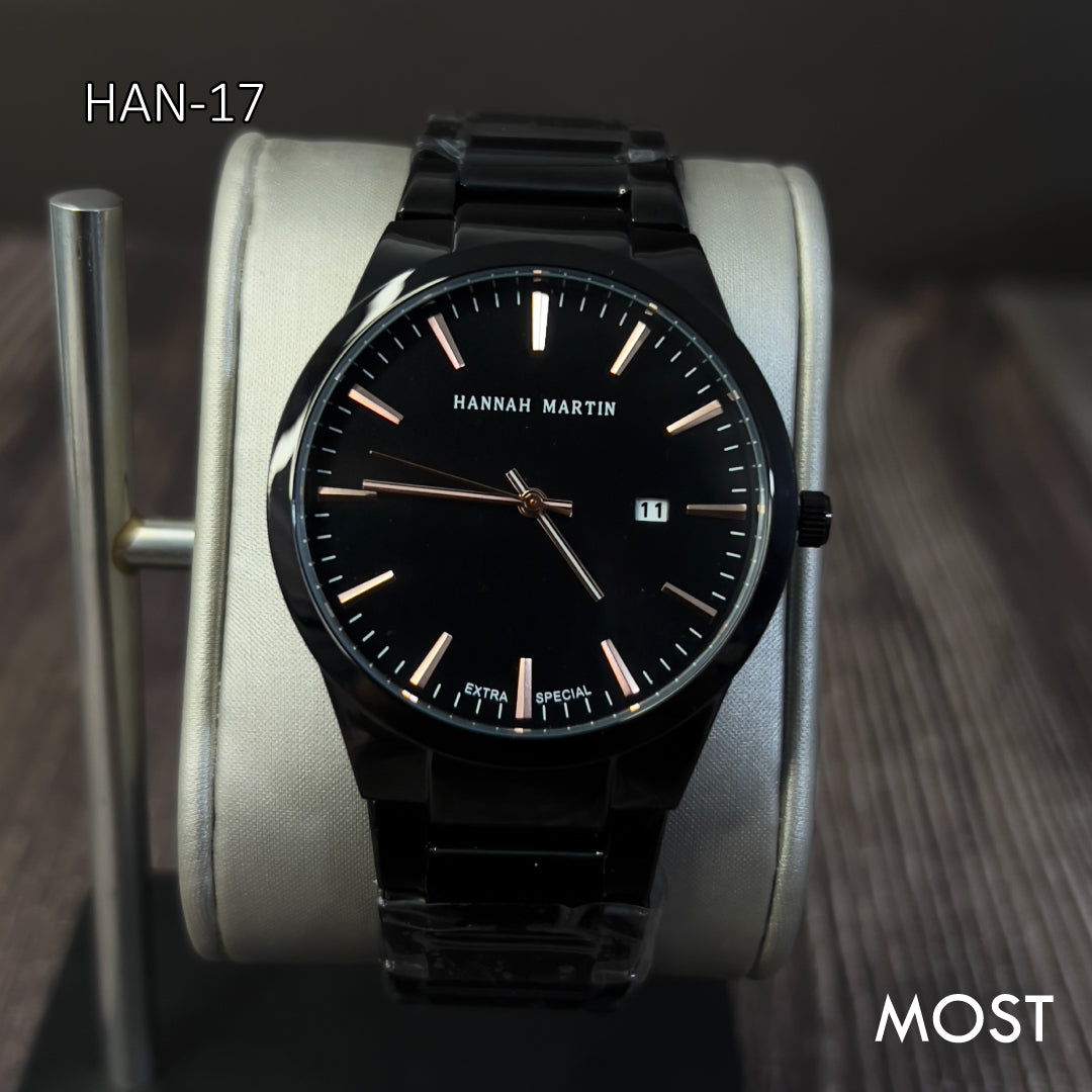 RELOJ HANNAH MARTIN NEGRO HAN-17