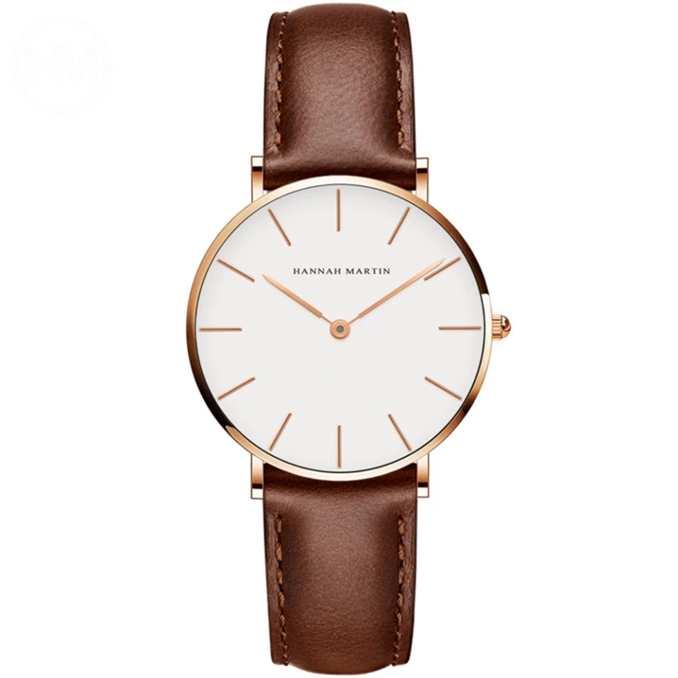 Reloj Hannah Martin Mujer Cuero Marrón | HAN-M-12