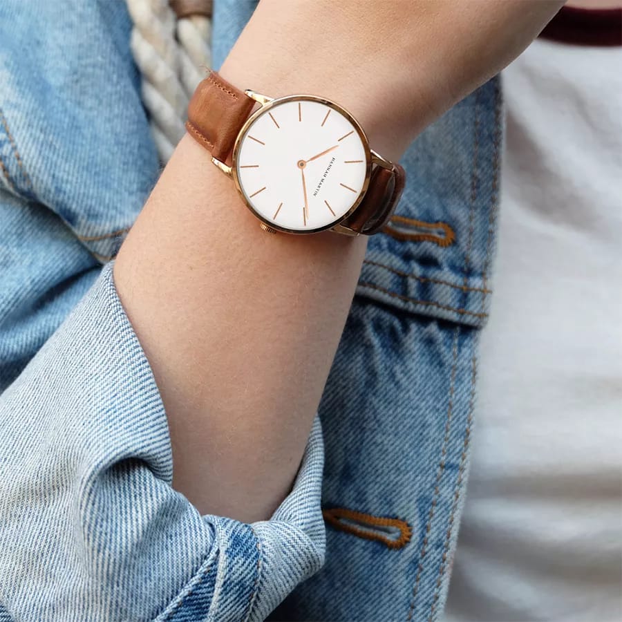 Reloj Hannah Martin Mujer Cuero Marrón | HAN-M-12