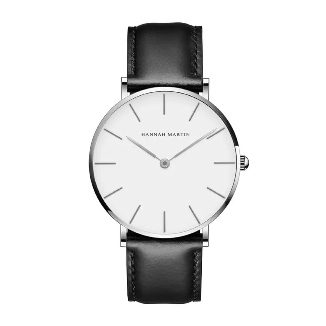 RELOJ HANNAH MARTIN NEGRO-PLATEADO HAN-11