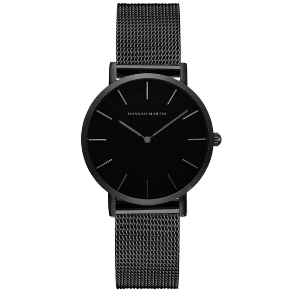Reloj Hannah Martin Mujer Acero Negro | HAN-M-9