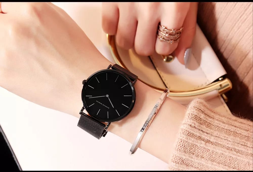 RELOJ HANNAH MARTIN MALLA NEGRO HAN-M-9