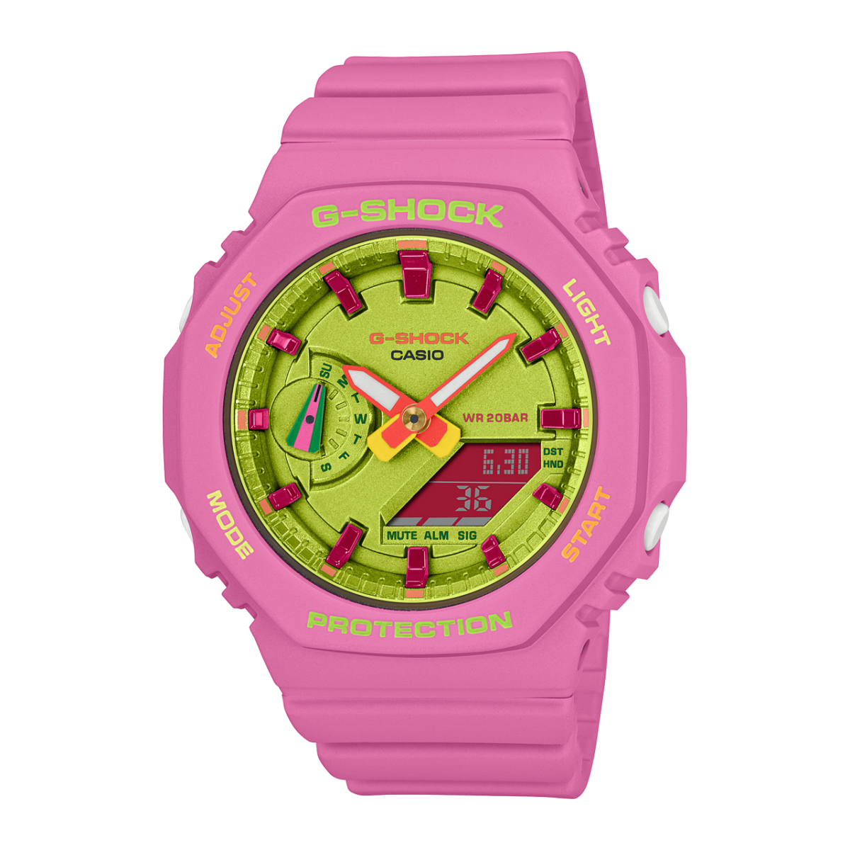 RELOJ G-SHOCK ROSADO - AMARILLO G-S-M-4