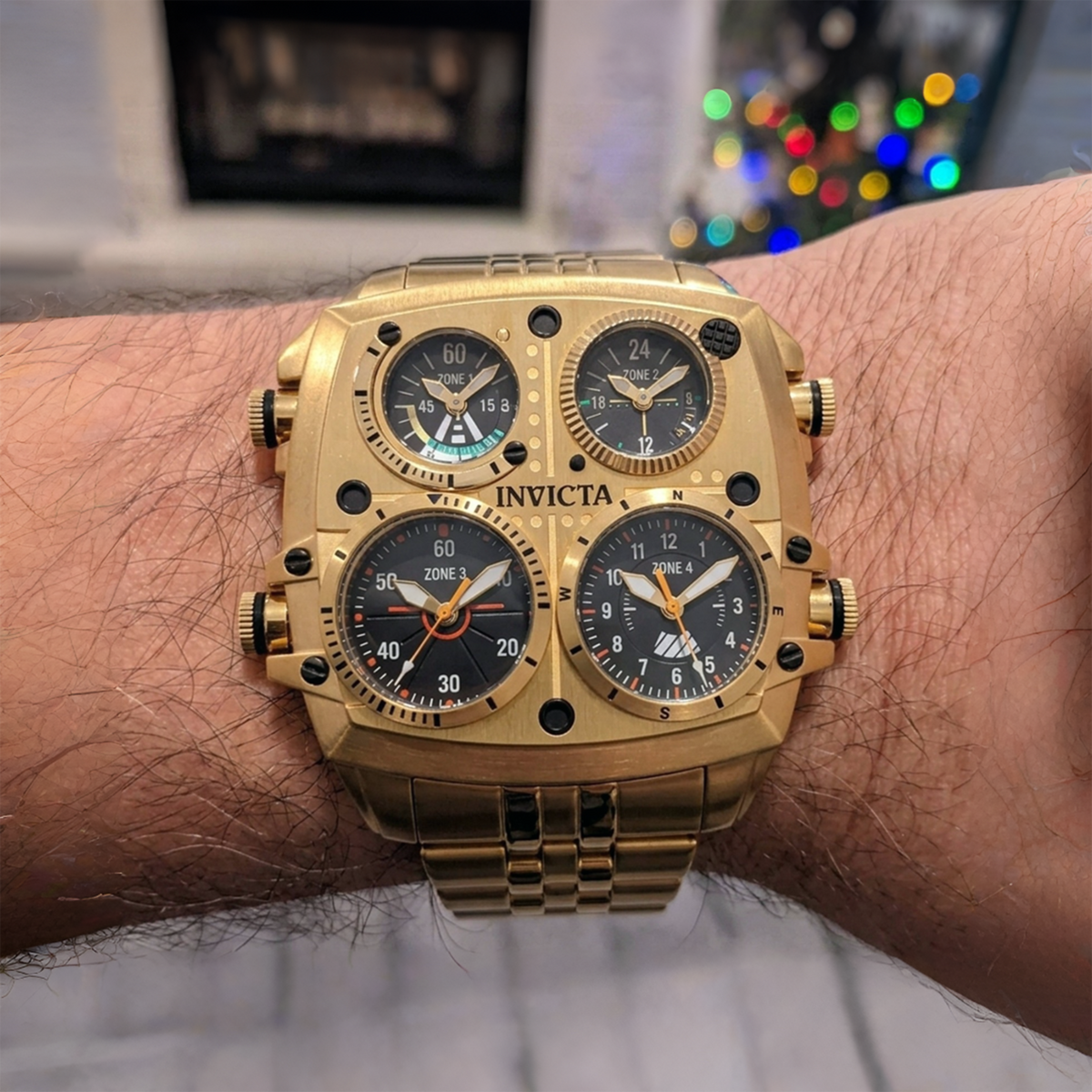Reloj Invicta Aviator 49604 Hombre Dorado | INV-558