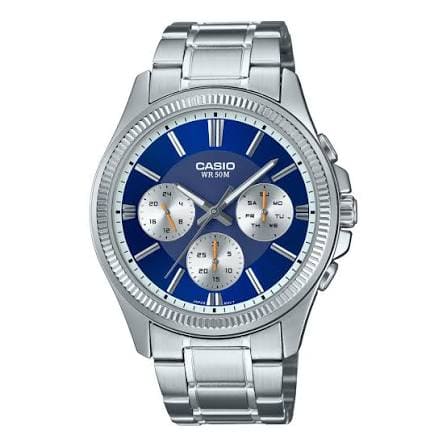Reloj Casio MTP-1375D-2A1 Hombre Acero Azul