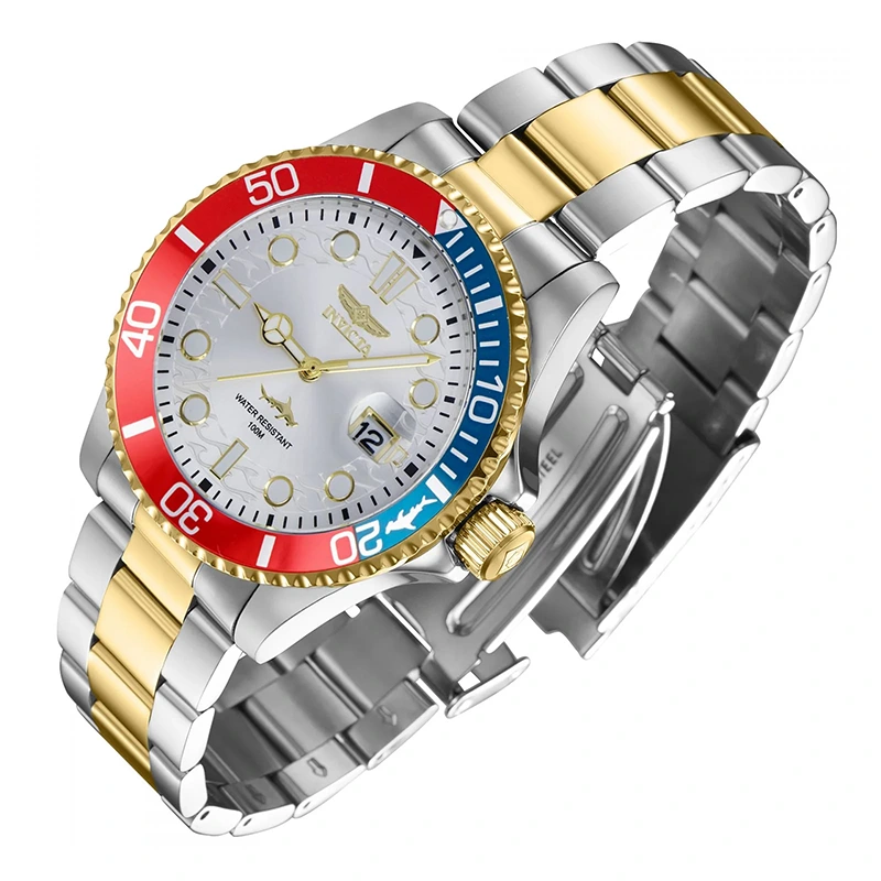 RELOJ INVICTA PRO DIVER PRO DIVER PLATEADO CON DORADO 44707 INV-288