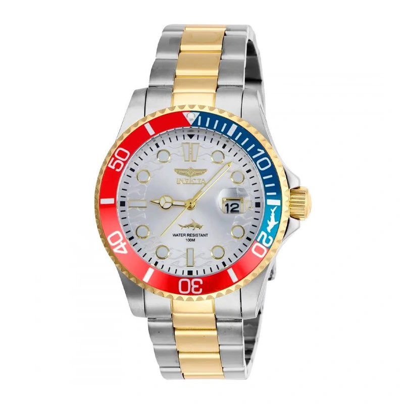 RELOJ INVICTA PRO DIVER PRO DIVER PLATEADO CON DORADO 44707 INV-288