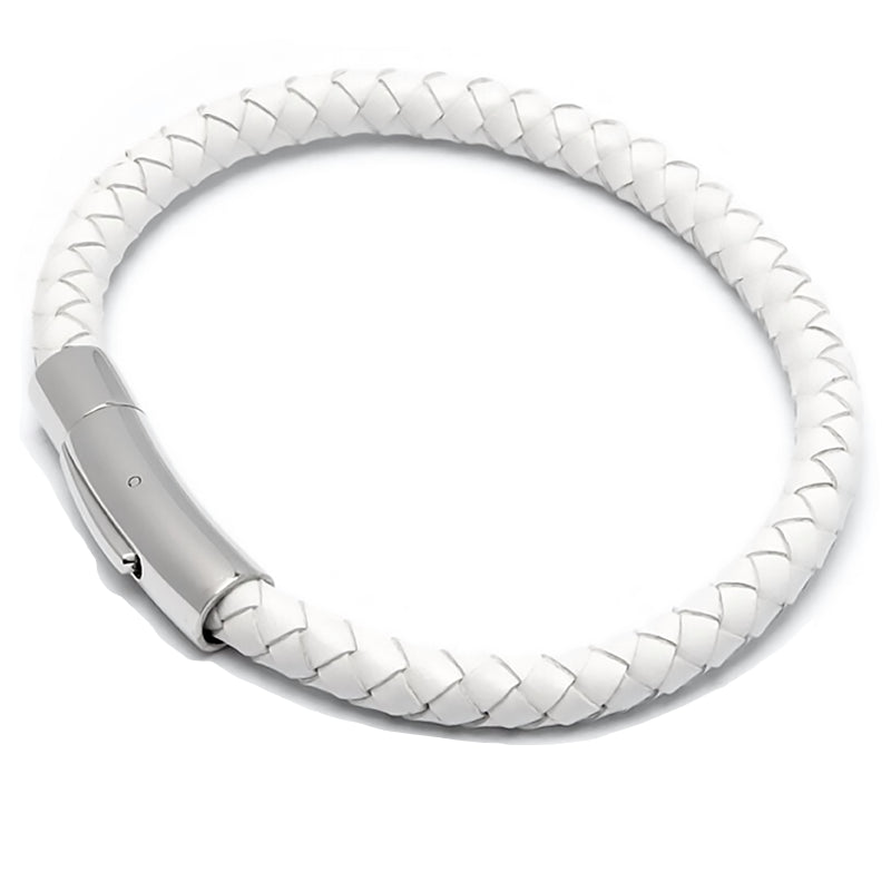 PULSERA DE CUERO BLANCO JOY-20