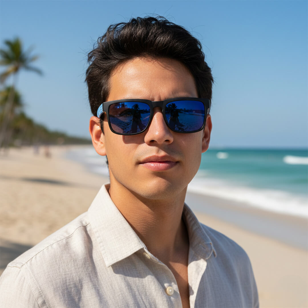 Lentes de Sol GAF-10 Hombre Deportivo Azul