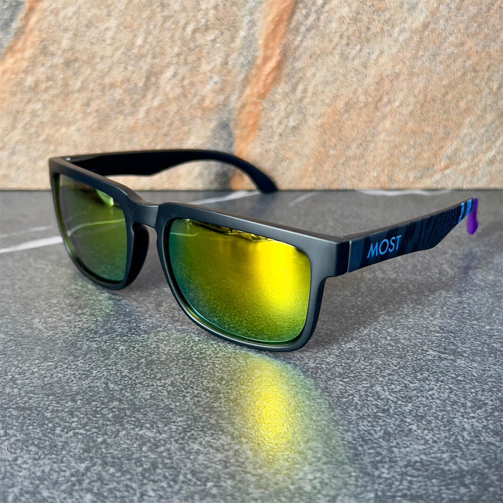 Lentes de Sol GAF-12 Hombre Deportivo Amarillo