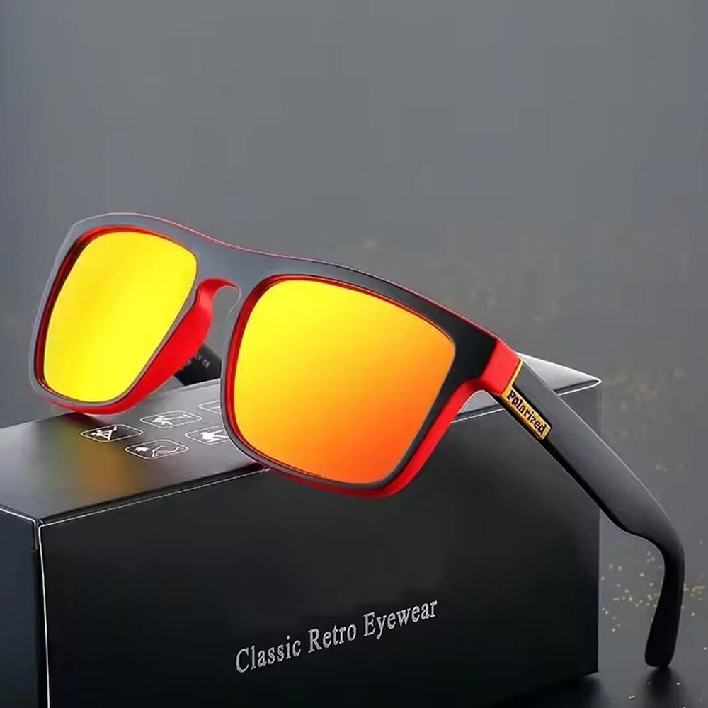 Lentes de Sol GAF-14 Hombre Deportivo Naranja