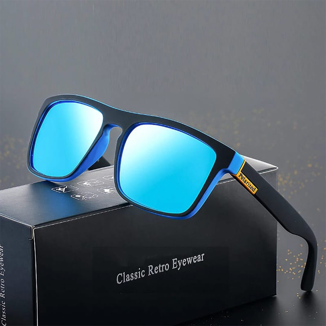 Lentes de Sol GAF-15 Hombre Deportivo Celeste
