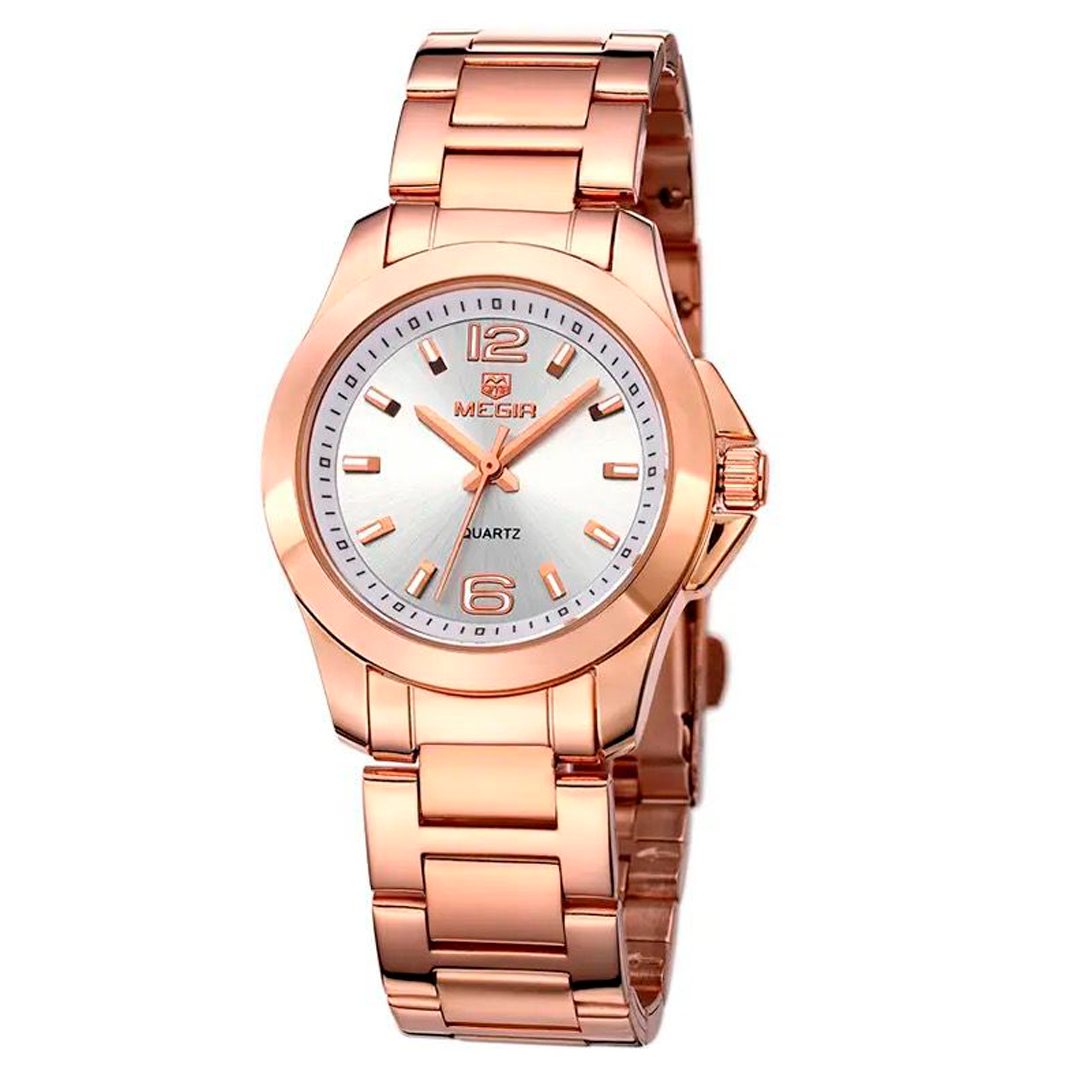 Reloj Megir MEG-M-5 Mujer Acero Oro Rosa