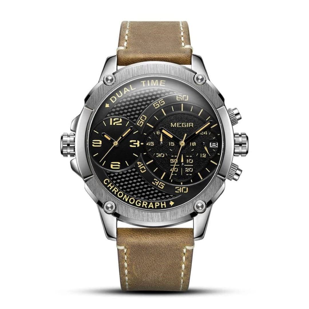 Reloj MegirHombre Cuero Marrón | MEG-37