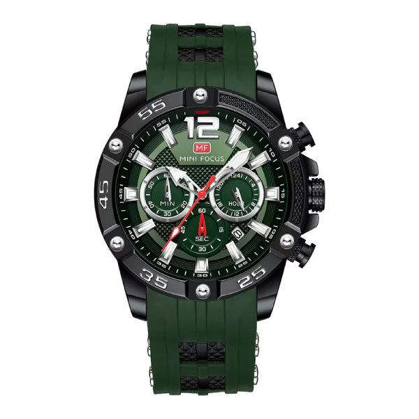 RELOJ MINIFOCUS SILICONA VERDE MIN-5