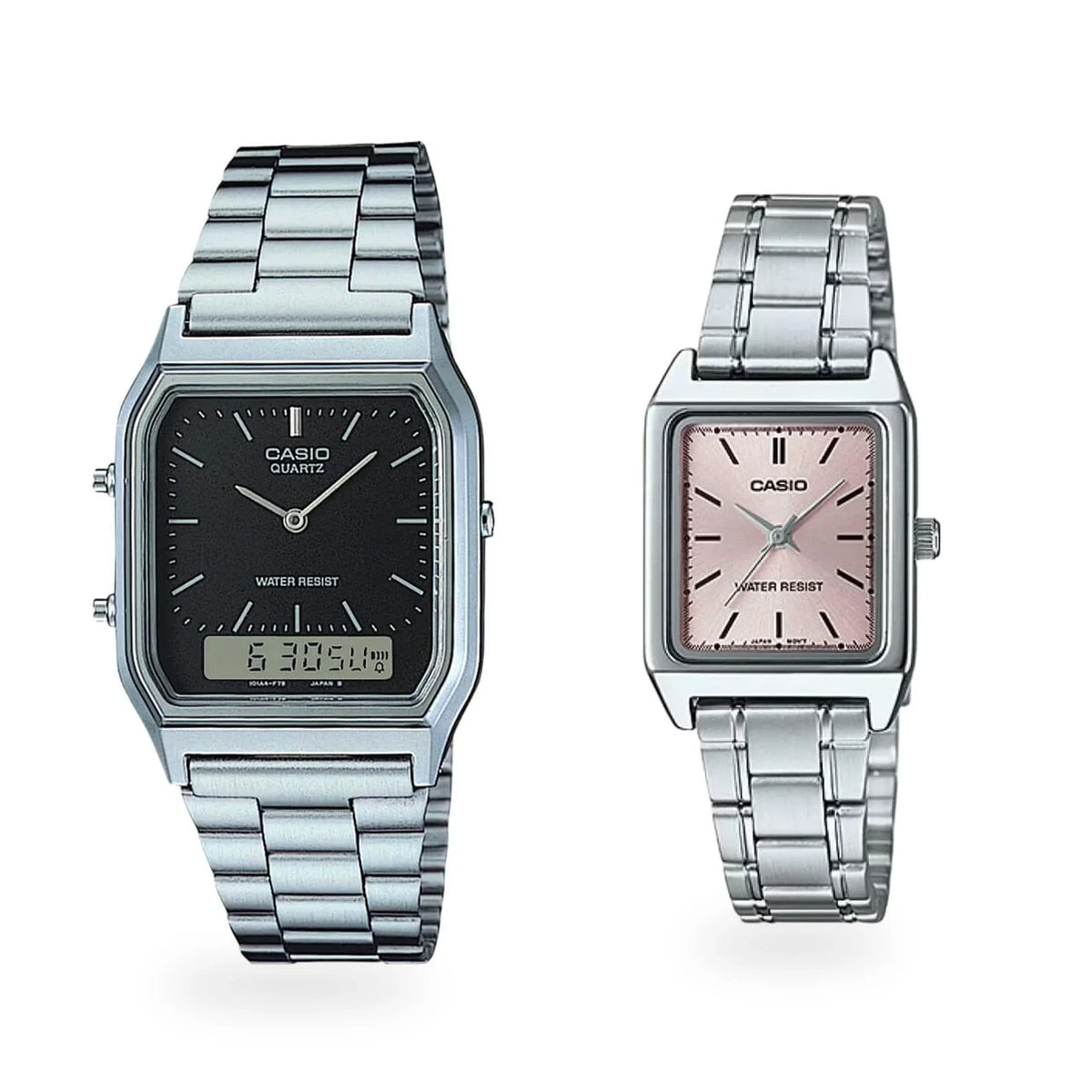 Relojes para pareja PAR-15, dos modelos originales juntos