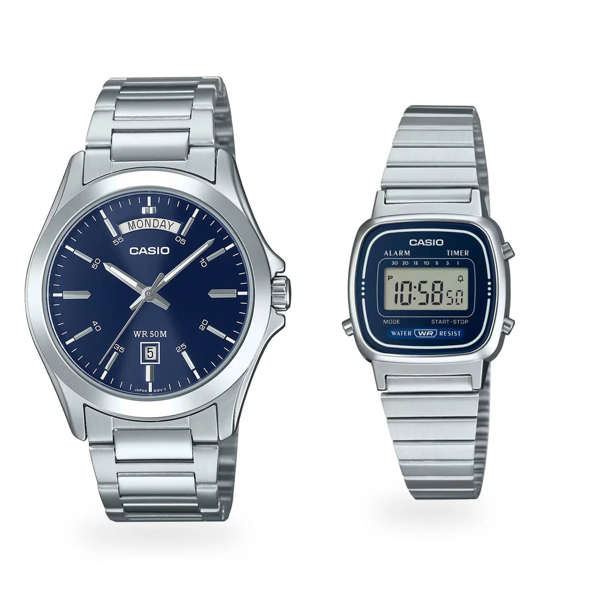 Relojes para pareja PAR-95, dos modelos originales juntos