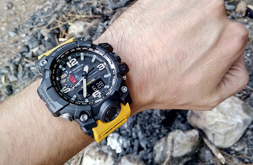 RELOJ G-SHOCK MUDMASTER NEGRO CON AMARILLO G-S-114