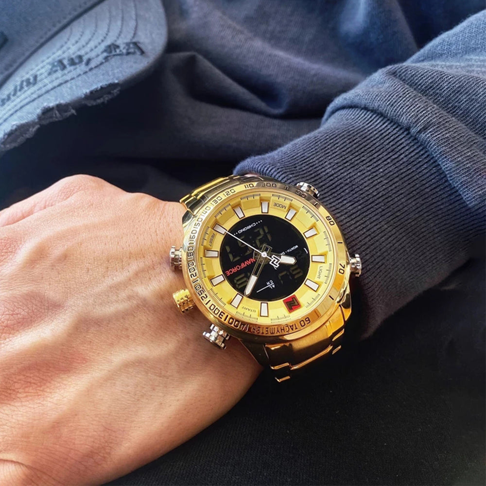 Reloj Naviforce NAV-13 Hombre Acero Dorado