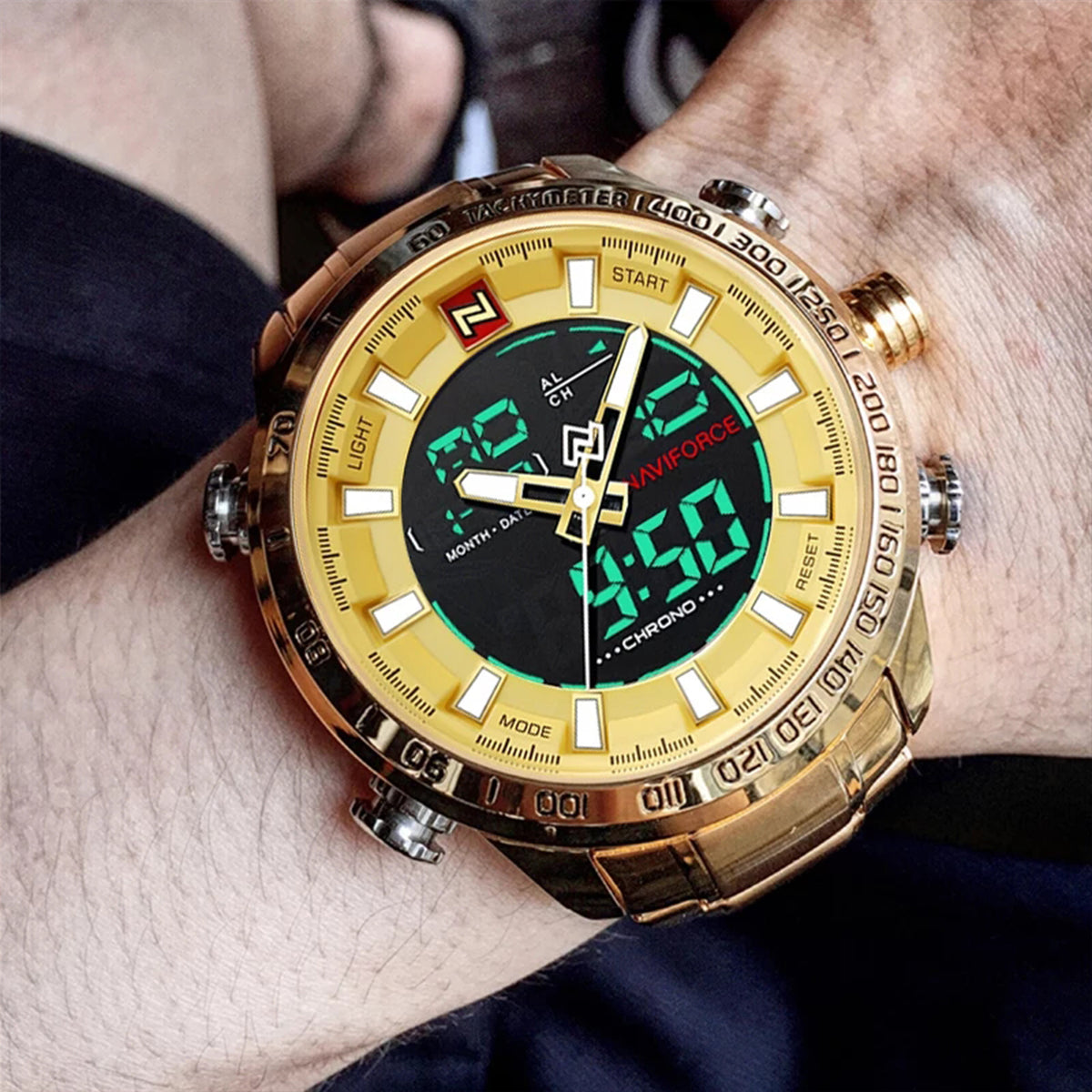 Reloj Naviforce Hombre Acero Dorado | NAV-13