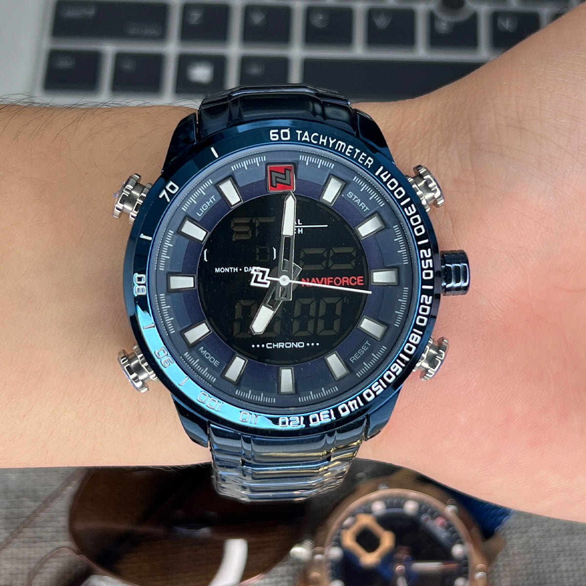 RELOJ NAVIFORCE ACERO AZUL NAV-14