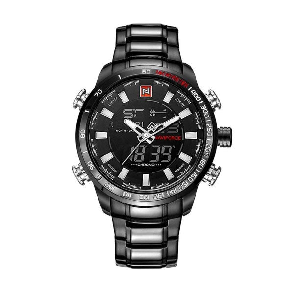 RELOJ NAVIFORCE ACERO NEGRO NAV-15