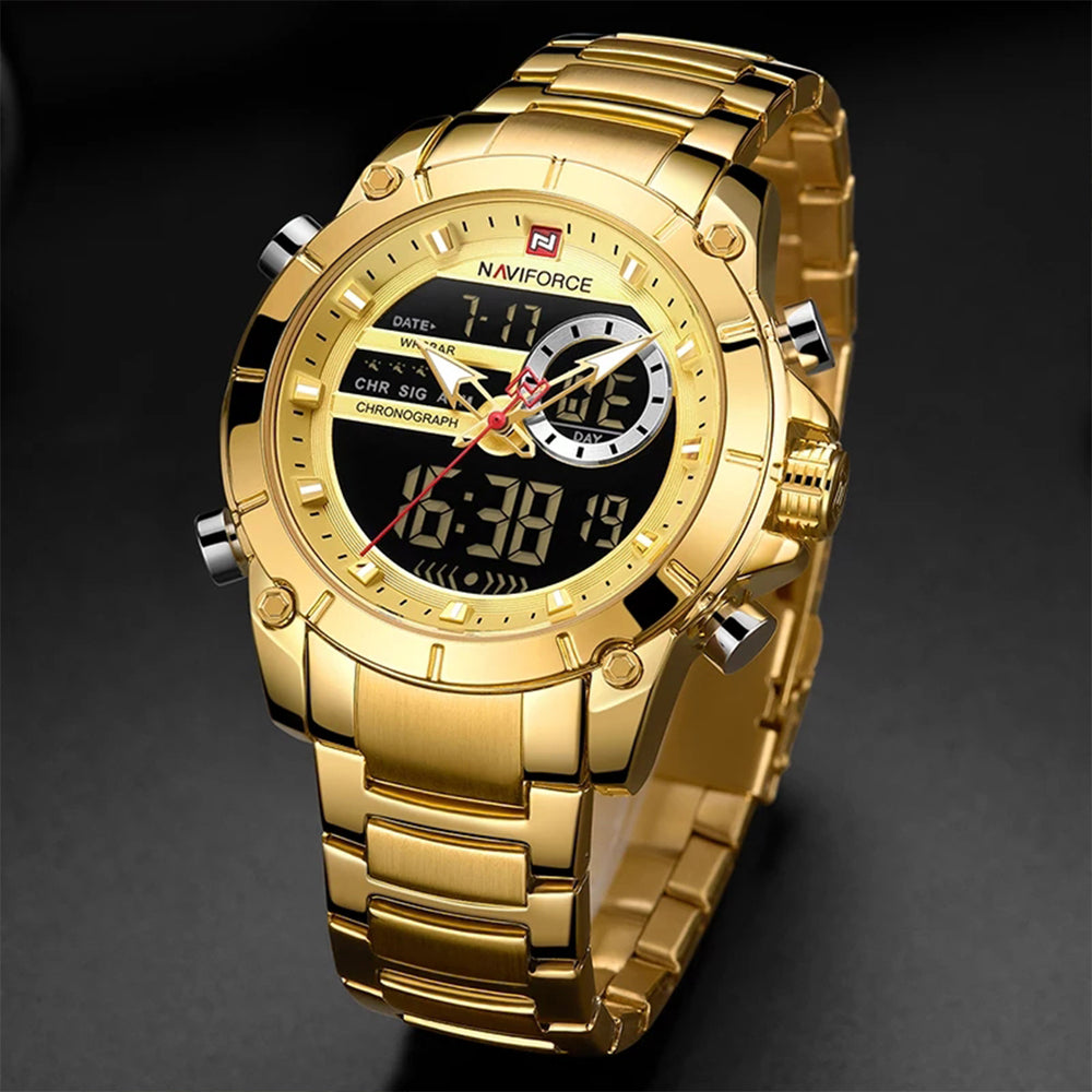 Reloj Naviforce NAV-17 Hombre Acero Dorado