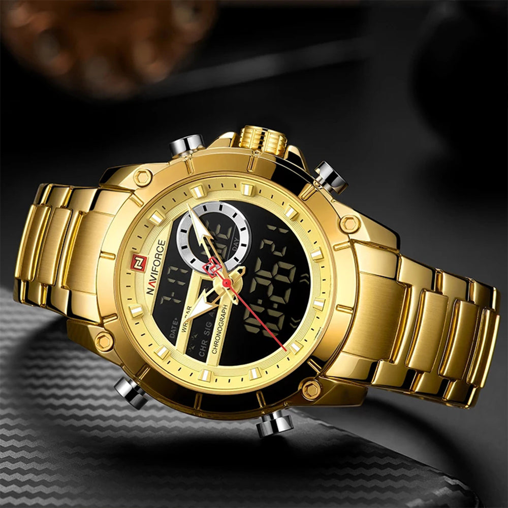 Reloj Naviforce NAV-17 Hombre Acero Dorado