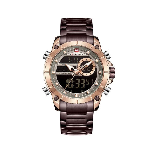 RELOJ NAVIFORCE ACERO COBRE NAV-18