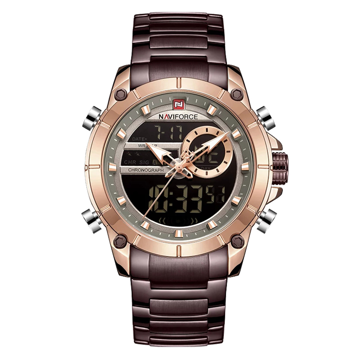 Reloj Naviforce Hombre Acero Cobre | NAV-18