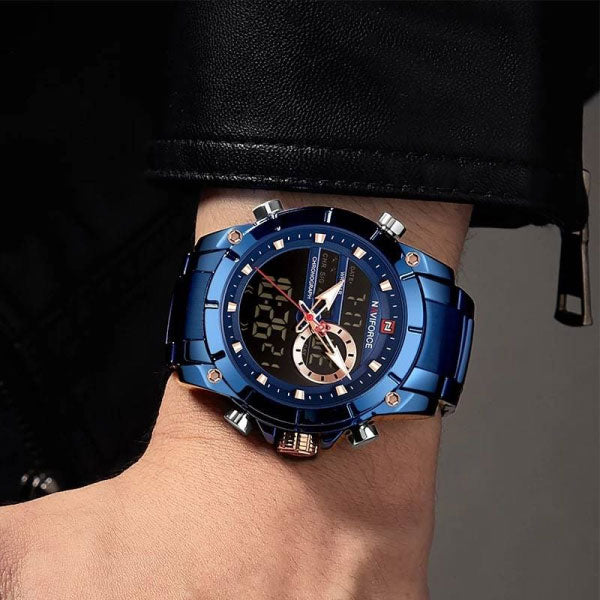 RELOJ NAVIFORCE ACERO AZUL NAV-19