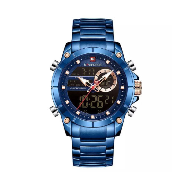 RELOJ NAVIFORCE ACERO AZUL NAV-19