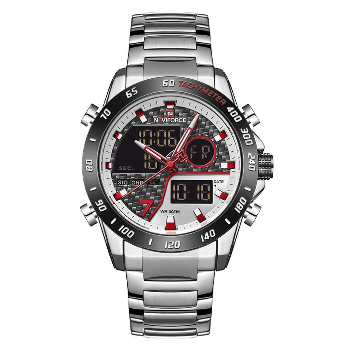 RELOJ NAVIFORCE ACERO PLATEADO NAV-21