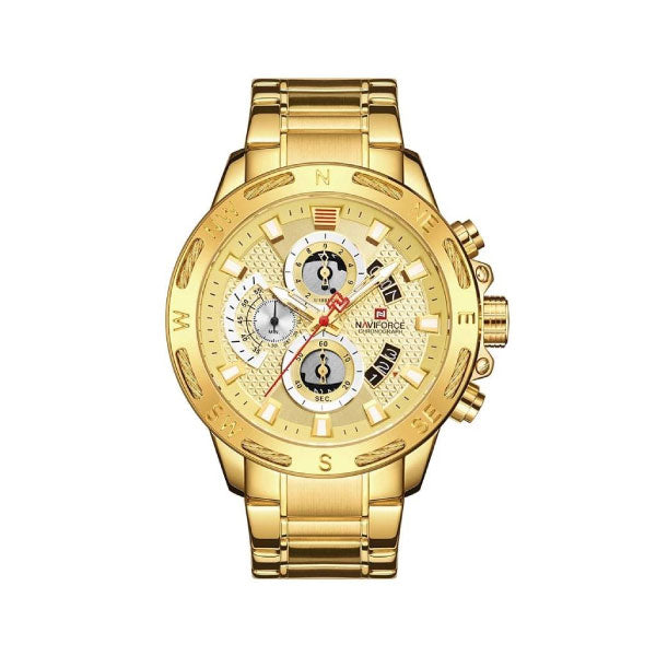 RELOJ NAVIFORCE ACERO GOLD NAV-25